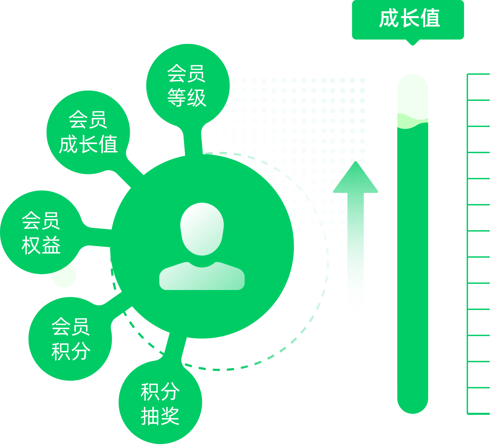 通过会员体系和积分体系的运营，刺激用户活跃，培养忠诚度，促进业务增长